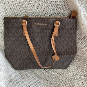 Michael Kors Morgan Signature Medium Brown Tote Bag‎ Handbag